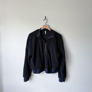 Fabletics Black Sherpa Jacket
